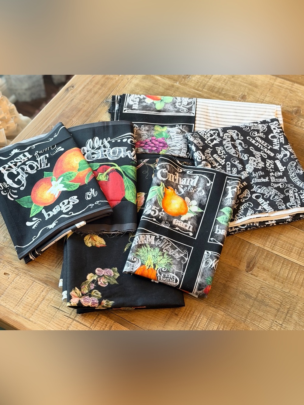 Windham Fabrics Locally Grown | Fresh Grove Coordinating Fabric Pieces. Fruit